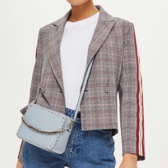 Topshop Racing Stripe Blazer - Picture 1 of 5